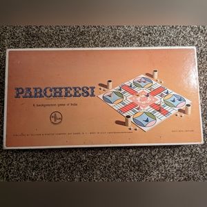 Vintage Parcheesi 1964 Board Game Gold Seal Edition Wooden Pieces Backgammon